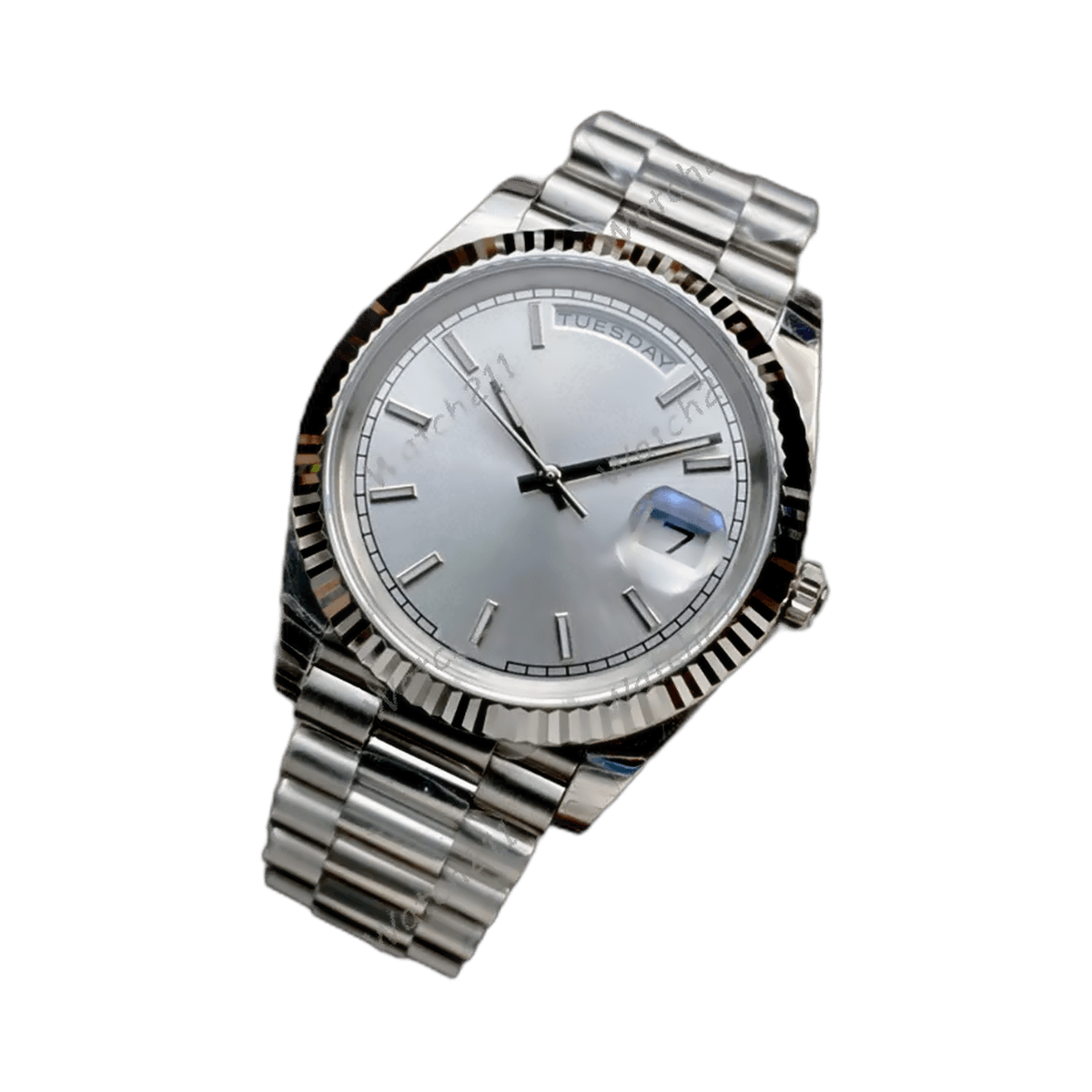 Silver dial — front